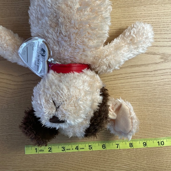 Gund Avon Exclusive Make a Promise Puppy Plush Shaggy Dog Tan 17" Stuffed Animal - Picture 12 of 12